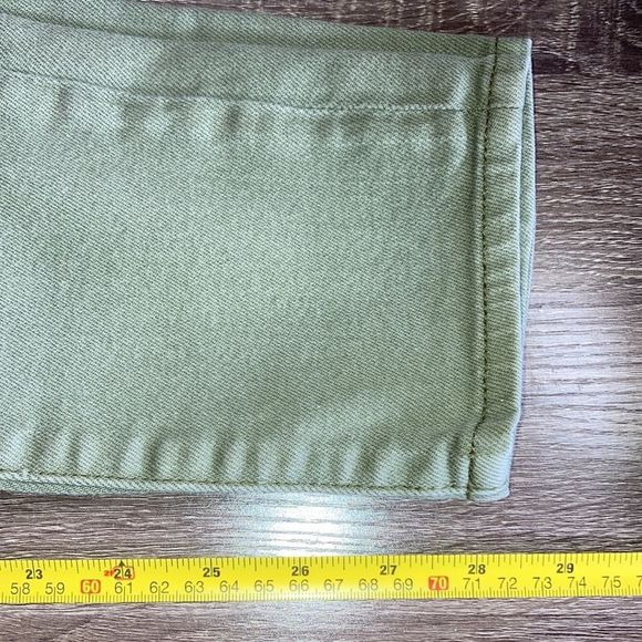 Womens J Crew  Olive Green Toothpick  Size 25 Stretch Jeans - Picture 10 of 12